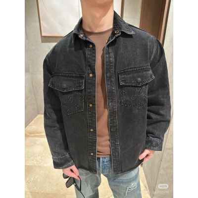 루* 엠보로고 데님 자켓