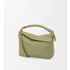 로** 스몰 퍼즐 엣지 가죽 핸드백 A510P60X41 FW24 Green 풀박스