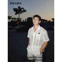 프** 5  라인드 그믈 셔츠