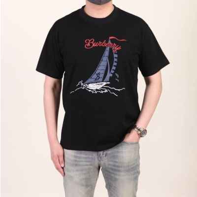 버** 배로고 수입 반팔라운드