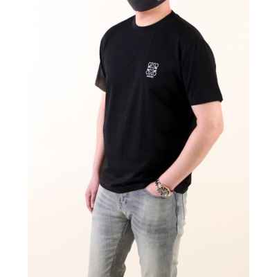 로** 아나그램 로고 자수 반팔 티셔츠