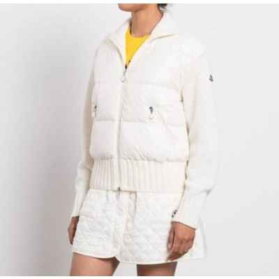 트리콧 니트 패딩 가디건