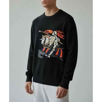 버** 멀티인타르시아 기사 자카드 라운드 니트수입최고급 (남녀공용)