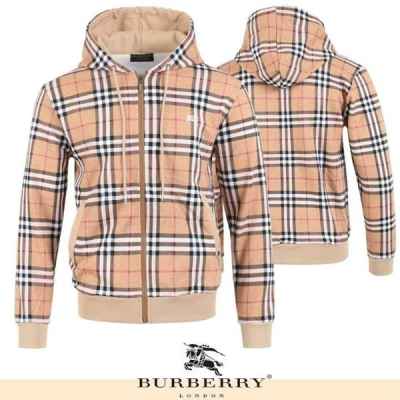 버** 기마 자수 체크 후드 집업