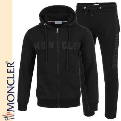 가죽 레터링 로고 후드집업 셋업