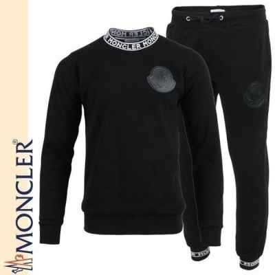 가죽 로고 맨투맨 셋업