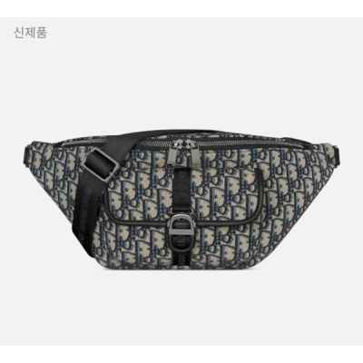 디* 8 벨트백 베이지  블랙 Di0r Oblique 자카드