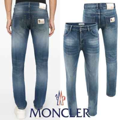 화이트 노블스틸 패치 워싱 슬림진