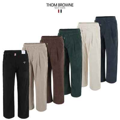 톰* 융본딩 코듀로이 와이드 핀턱 팬츠