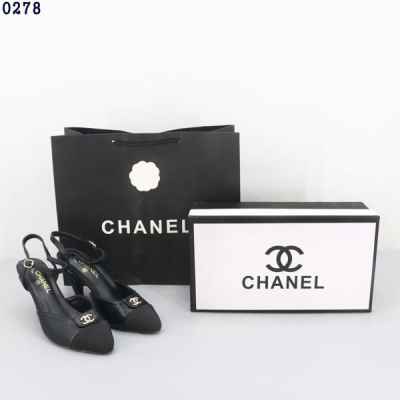 샤* 금장 스트랩 슬링백 펌프스