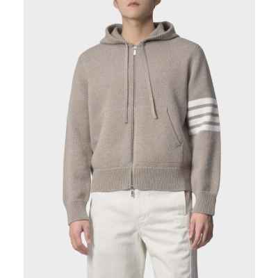 톰* 4바 니트 후드 집업 자켓