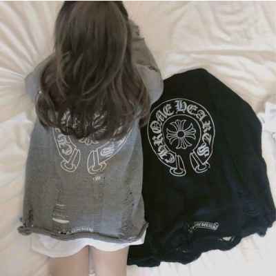 크* 로고나염 데미지 니트