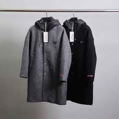 프** 수입고급 울100 캐시미어 울 레이어더 코트