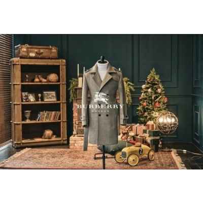 버** 캐시미어 런던버** 테일러드 클레식 트렌치코트