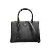 프** 갤러리아 사피아노 가죽 백 블랙 1BA896 NZV F0002 ㅡ미디엄ㅡ