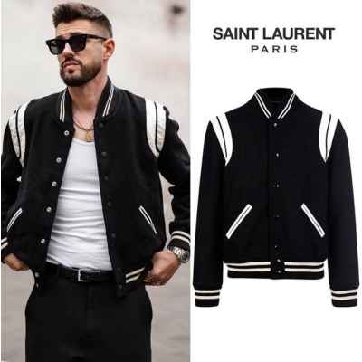 생** 커플 스타디움 울 블루종