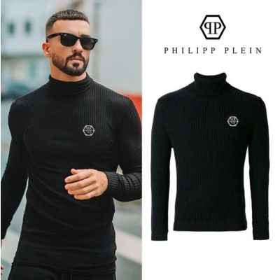 필* 플레이트 골지 터틀넥