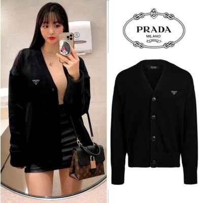 프** 트라이앵글 플레이트 커플가디건