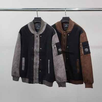 필* 니트 레이어드 자켓