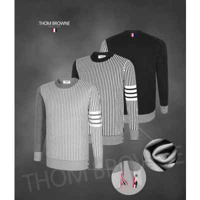 톰* 스트라이프 울캐시니트