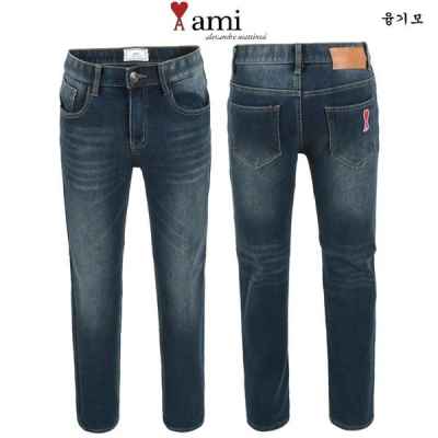 아* 융기모 진청 히든밴딩 슬림팬츠