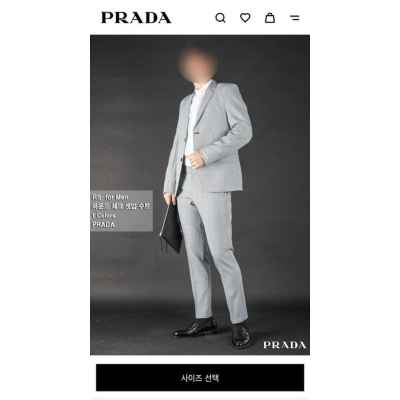 프** 하운드체크 셋업 수트세트