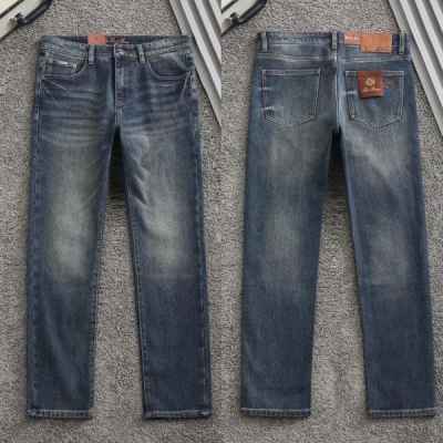 로* 피아나 로고자수 워싱스판 데님진 수입최고급