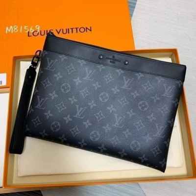 루* 블랙모노 스트랩 클러치