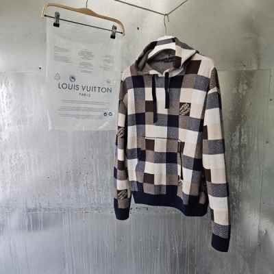 루* 다미에 캐시미어 울 후드