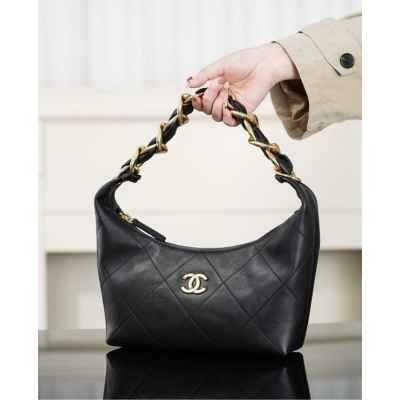 샤* 25k 호보백 블랙 골드 메탈