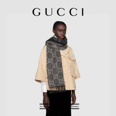 구* 시그니쳐 빈티지 gg 패턴 머플러