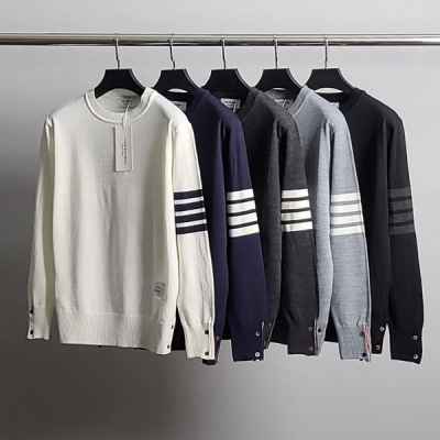 톰* 사선완장 베이직 긴팔 니트