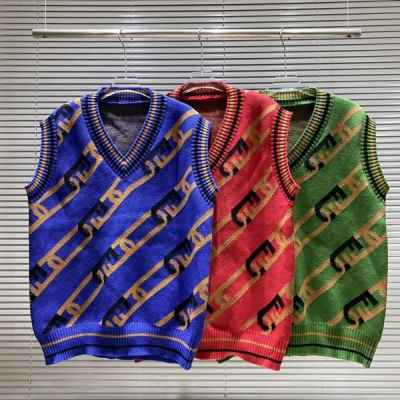 펜* B643 FF 모티프 니트 베스트