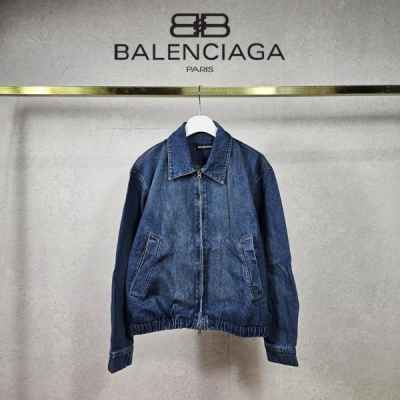 발**** 사선 스티치 데님 자켓