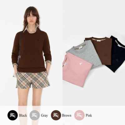 버** 기마 자수 크루넥 니트 (여성)