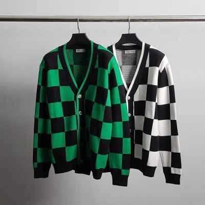 보** 사각패턴 오버핏 가디건