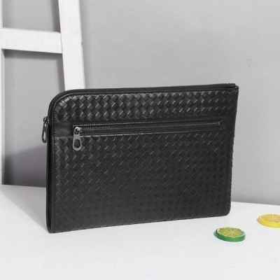 보** 앞지퍼 노트 클러치