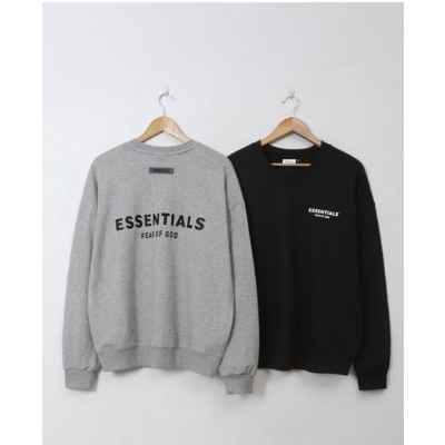 피**** 에센셜 로고 루즈핏 맨투맨