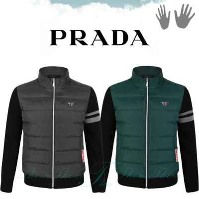 프** 펙 덕다운 니트 패딩 점퍼