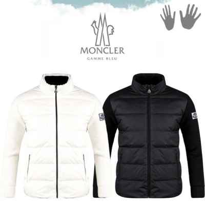 감마블루 믹 덕다운 니트 패딩 점퍼