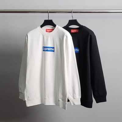 슈** 블루박스로고 코튼 맨투맨