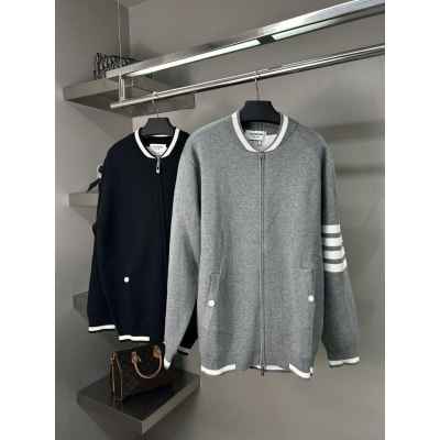 톰* 캐시미어 사선 니트 집업