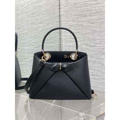 디* 말차코아 리본 토트백 블랙 신상백