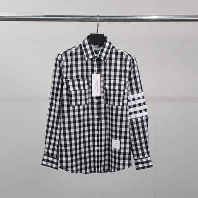 톰* 사선완장 건클럽 체크 셔츠