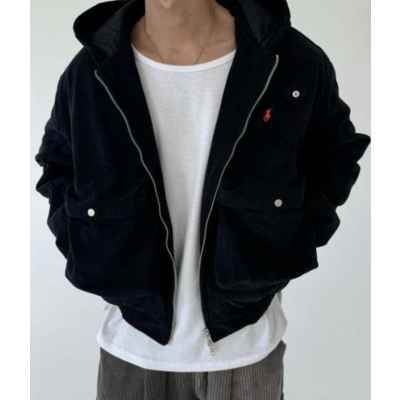 폴* 랄프로렌 크롭 코듀로이 자켓