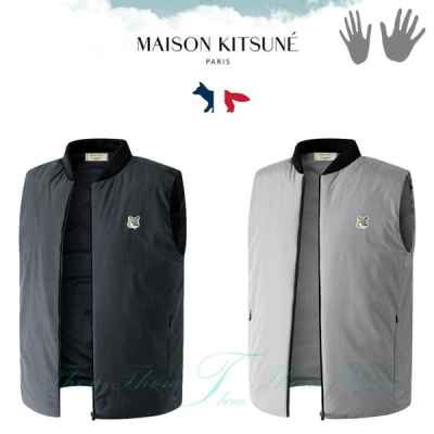 메* 키츠네 퍼포 시보리 패딩 베스트