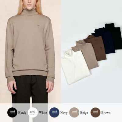 아* 드 꾀흐 까마이외 자수 터틀넥 니트