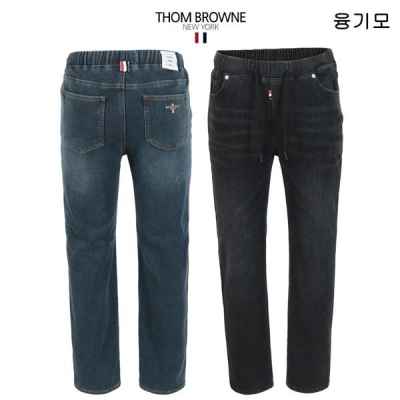 톰* 융털본딩 히든밴드 베이직핏 테이퍼드 팬츠