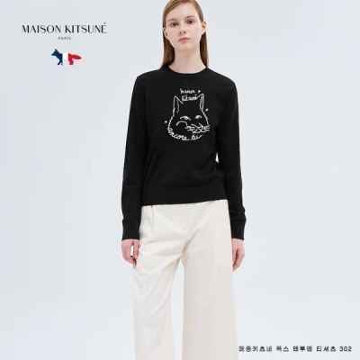 메* 키츠네 폭스 기모맨투맨 티셔츠 302