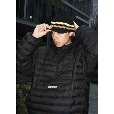 슈** WEEK6 마이크로다운 하프 집업 후드 풀오버 아노락  수입